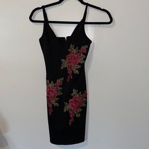 Black rose dress